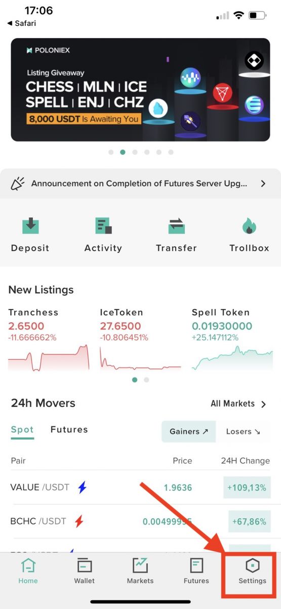 Ki jan yo konekte ak depo nan Poloniex Ki jan yo konekte ak depo nan Poloniex